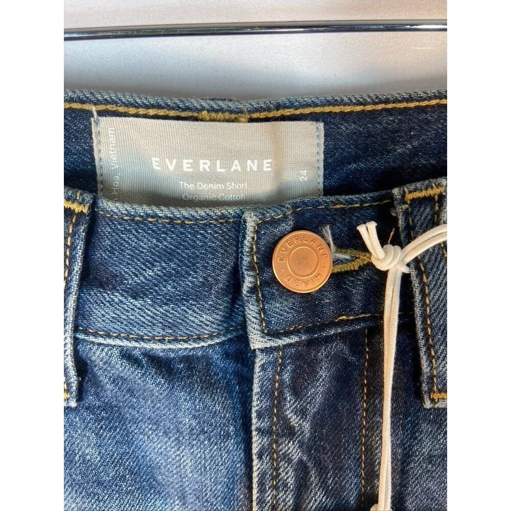 EVERLANE WOMENS SIZE 24 JEAN CUFF HEM SHORTS NWT